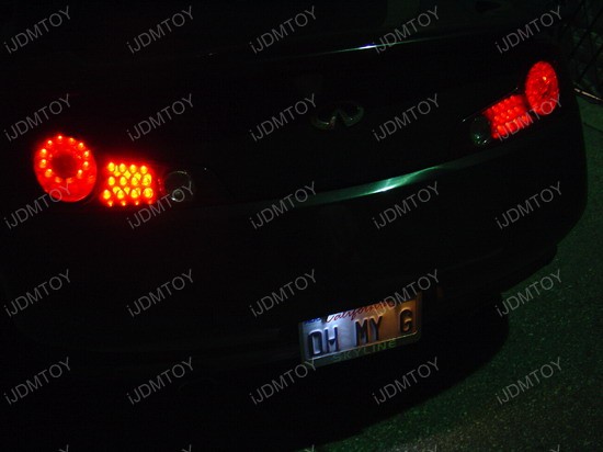 Infiniti - G35 - white - led - license - plate - light - 1